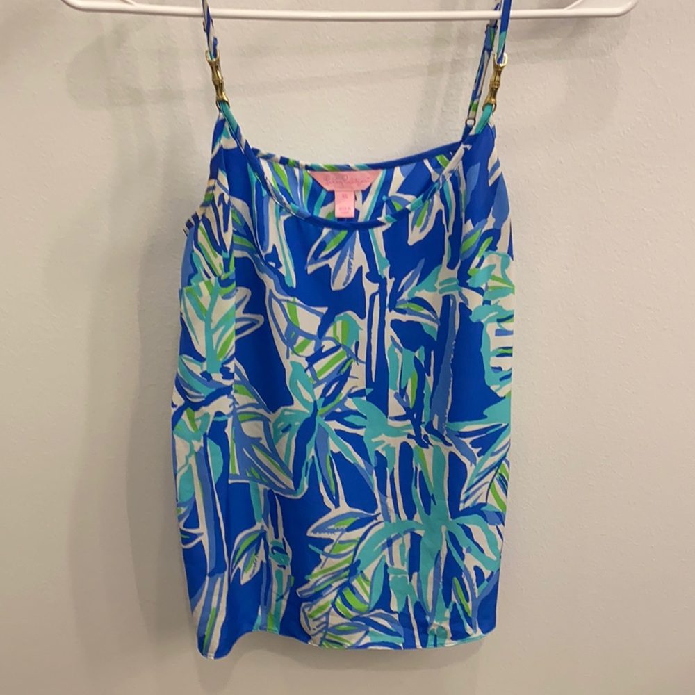 Lilly Pulitzer Blue and Green Camisole